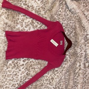 Pink sweater top